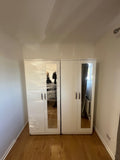 2 Doors With 1 Mirror Wardrobe