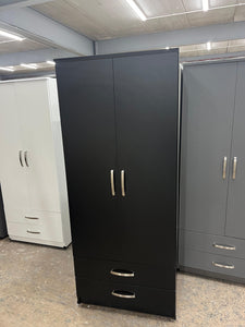 2 Doors With 2 Drawers Without Mirror Wardrobe